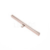 Alloy Purse Bag Wallet Straight Edging Strip FIND-WH0090-71P-3