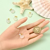 5Pcs Natural Agate Shell Shaped Pendants G-YW0002-43-5