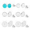 925 Sterling Silver Studs Earrings Finding STER-PH0002-75-6