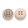 2-Hole Wooden Buttons X-BUTT-N016-07-3