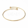 Ion Plating(IP) Adjustable 304 Stainless Steel Wire Cuff Bangle Making X-MAK-F286-02G-3