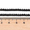 Natural Dyed & Heated Black Onyx Beads Strands LS-G-A129-3mm-25-4