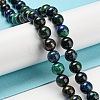 Natural Azurite Beads Strands G-P503-8MM-09-2