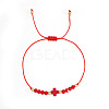 Bohemian Style Glass Braided Beads Bracelets EW0556-2-1
