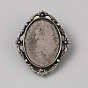 Tibetan Style Zinc Alloy Bolo Tie Slides Clasp Cabochon Settings LS-FIND-WH0260-37I-AS-1