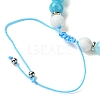 Natural Gemstone Braided Bead Bracelets BJEW-JB09855-4