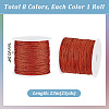   8 Rolls 8 Colors 23M Round Nylon Thread OCOR-PH0002-62-2