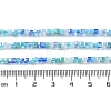 Gradient Color Electroplate Glass Bead Strands GLAA-E042-05-B07-5