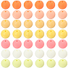 Rubberized Style Imitated Silicone Acrylic Beads MACR-PA0001-06C-03-6