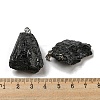 Natural Black Tourmaline Pendants G-F739-01P-7
