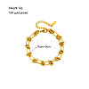 304 Stainless Steel Knot Thorn Link Chain Bracelets for Women Men WGD3F87-02-2