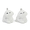 Flocky Resin Pendants FIND-A052-06J-1