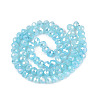 Electroplate Crackle Imitation Jade Glass Beads Strands LS-EGLA-Q131-02B-04-2