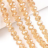 Electroplate Glass Beads Strands EGLA-A034-T4mm-A30-4