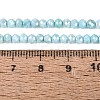 Anti-Tarnish Electroplate Rondelle Glass Beads Strands EGLA-T021-3mm-17-07-4