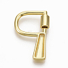 Brass Screw Carabiner Lock Charms KK-T046-001G-P-NF-2