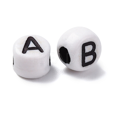 Opaque Acrylic Beads OACR-M020-01C-1