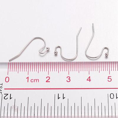 Platinum Color Brass Hook Ear Wire X-J0JQN062-1