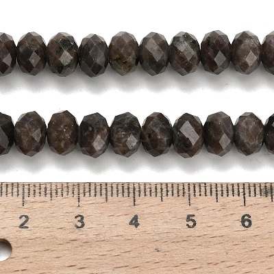 Natural Coffee Jasper Beads Strands G-Z111-A52-1