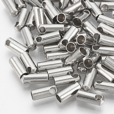 Tarnish Resistant 201 Stainless Steel Cord Ends STAS-S028-30-1