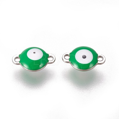 304 Stainless Steel Enamel Links connectors LS-STAS-F206-02P-B01-1