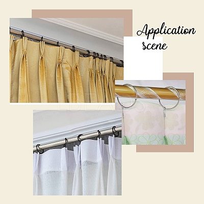 4 Colors Iron Window Curtain Circle IFIN-GA0001-32-1