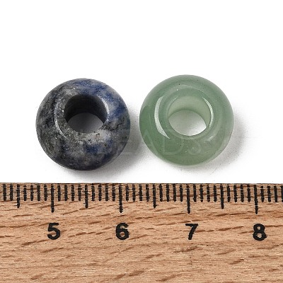 Natural & Synthetic Gemstone European Beads G-G740-14x8mm-M-1