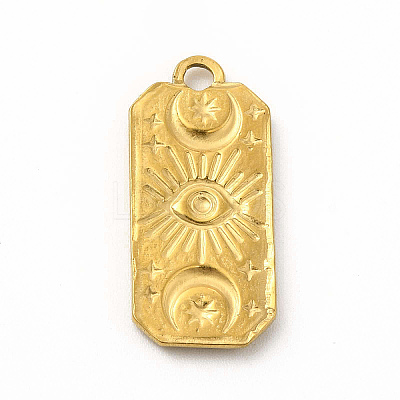 304 Stainless Steel Pendants STAS-M305-07G-1