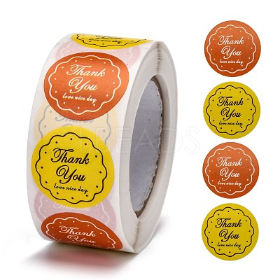 1 Inch Thank You Stickers DIY-G013-A15-1