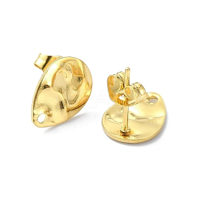 304 Stainless Steel Stud Earring Findings STAS-L024-003G-07-1