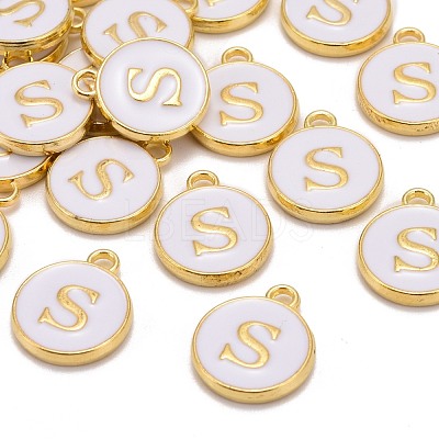 Golden Plated Alloy Charms X-ENAM-S118-01S-1