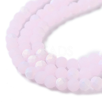 Imitation Jade Glass Beads Strands X-EGLA-A034-J3mm-MB02-1