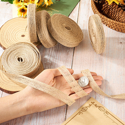 10M Braided Burlap Ribbon OCOR-TAC0015-13B-1