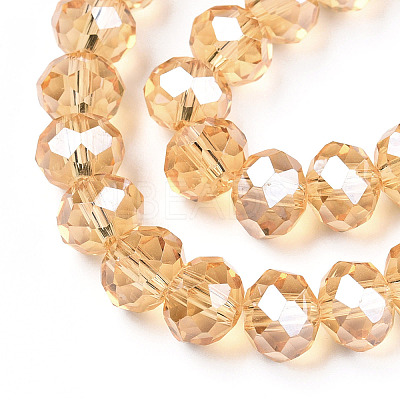 Electroplate Glass Beads Strands EGLA-A034-T4mm-A30-1