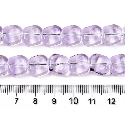 Electroplate Glass Beads Strands EGLA-N012-07H-1