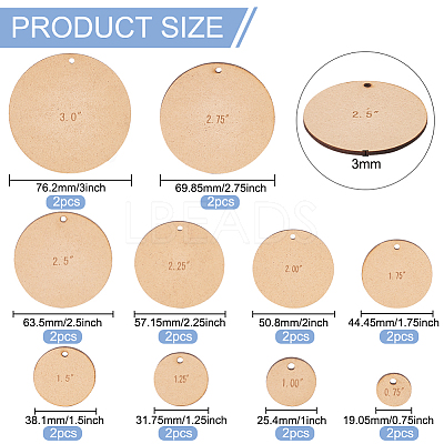 2 Sets MDF Wood Pompom Ball Trimming Cutting Guide DIY-BC0006-79-1