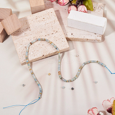 1 Strand Natural Flower Amazonite Beads Strands G-TA0003-25-1