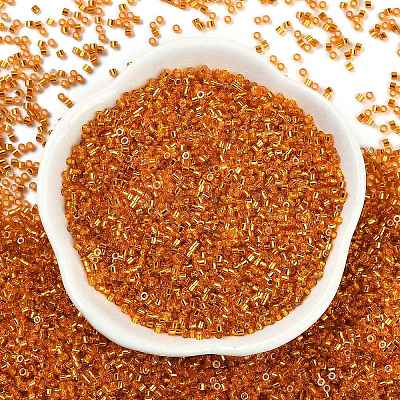 Electroplate Glass Seed Beads SEED-H003-10F-1