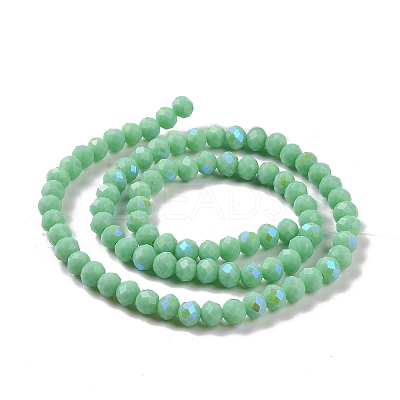 Electroplate Glass Beads Strands EGLA-A034-P4mm-B22-1