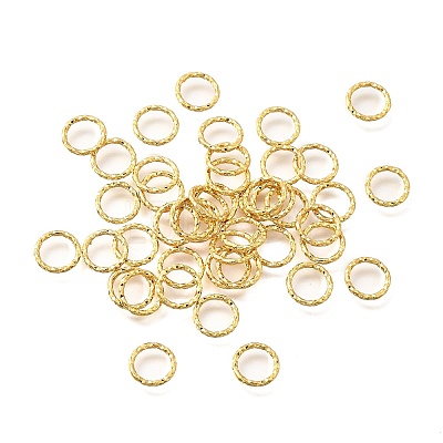 Brass Soldered Closed Rings KK-B147-05B-G-1