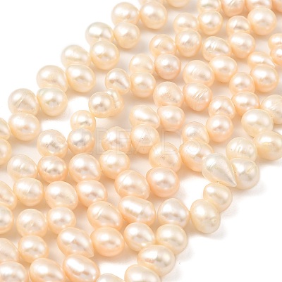Natural Cultured Freshwater Pearl Beads Strands PEAR-I007-04E-02B-1