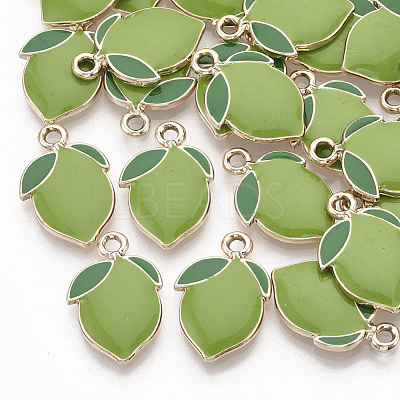 Alloy Enamel Pendants ENAM-N048-009B-1