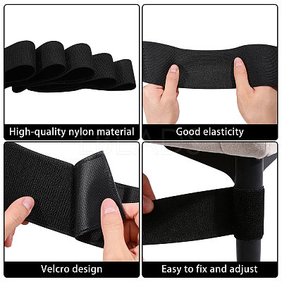 Polyester Hook and Loop Tapes Under Couch Blocker for Kid and Pet Toys DIY-WH0671-516-1