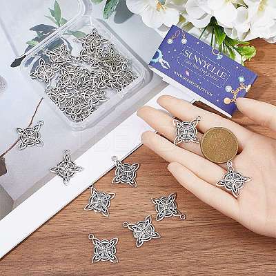 50Pcs Tibetan Style Alloy Pendants FIND-SC0007-81-1