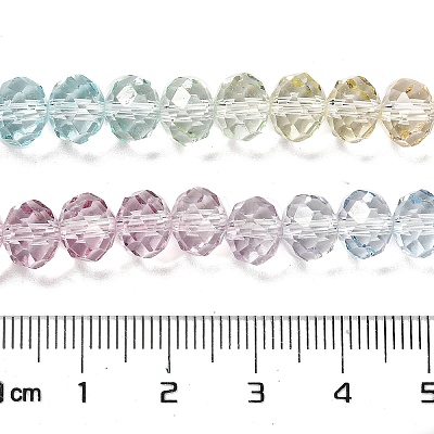 Transparent Painted Glass Beads Strands DGLA-A034-T6mm-A15-1