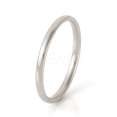 Tarnish Resistant 201 Stainless Steel Plain Band Rings RJEW-G107-1.5mm-4-P-1