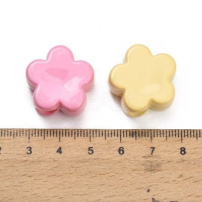 Opaque Acrylic Enamel European Beads AC-CBA917A-01B-1