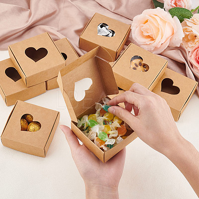 Kraft Paper Box CON-WH0068-78B-1