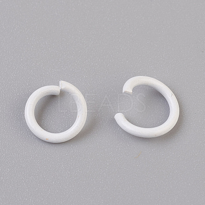 Spray Painted Iron Open Jump Rings IFIN-F149-F01-1