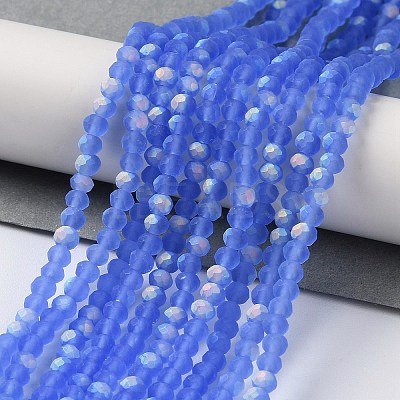 Imitation Jade Glass Beads Strands EGLA-A034-T3mm-MB14-1